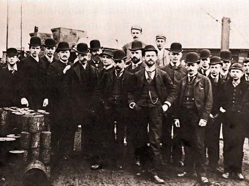 Inženýři firmy Edison Machine Works v Schenectady, 1889
