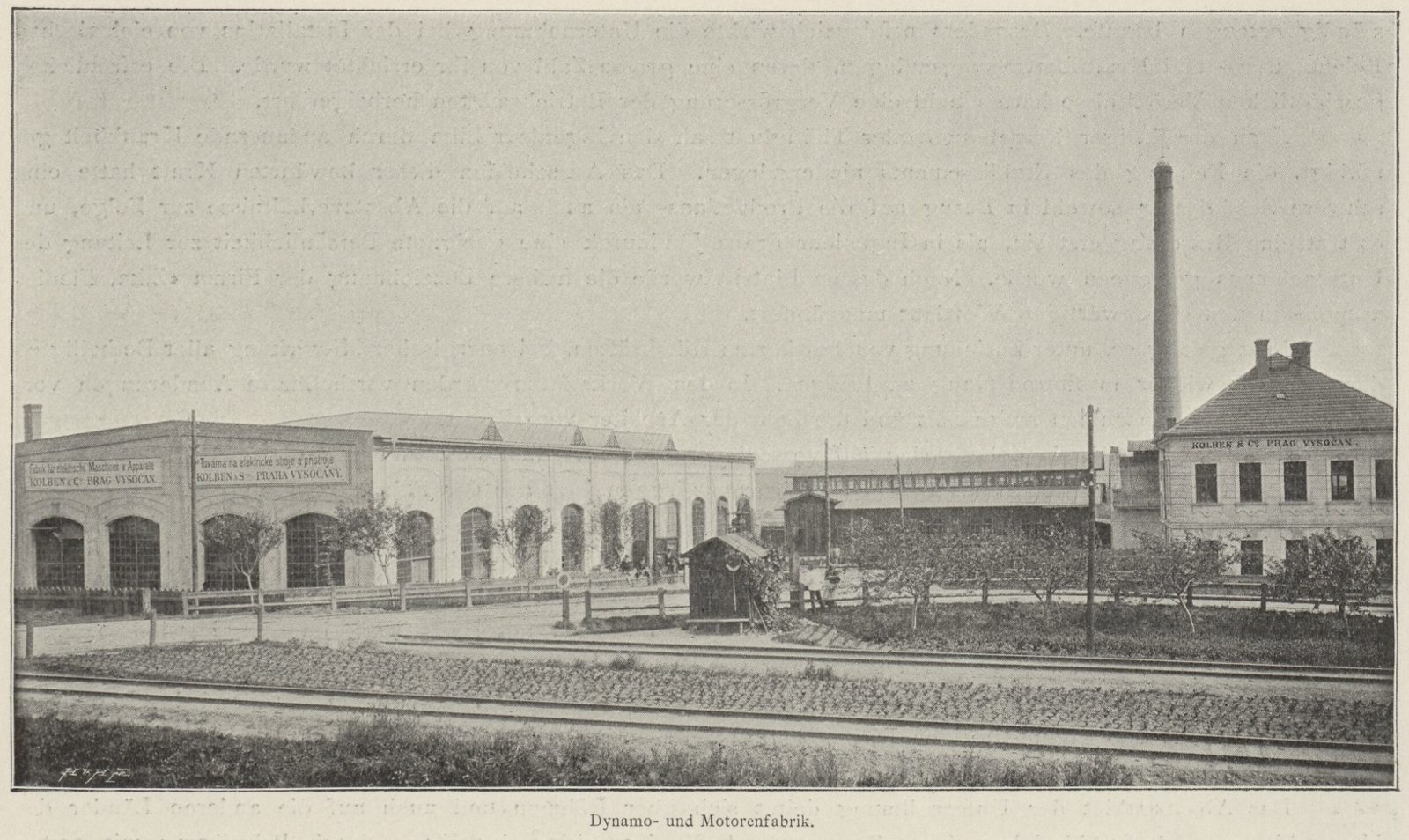 Podnik Kolben & Co. v Praze-Vysočanech, kolem roku 1898